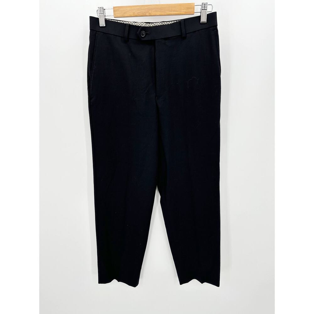 Tallia Pants Boys 18 REGULAR‎ Black Wool Polyester Blend Dress Pants